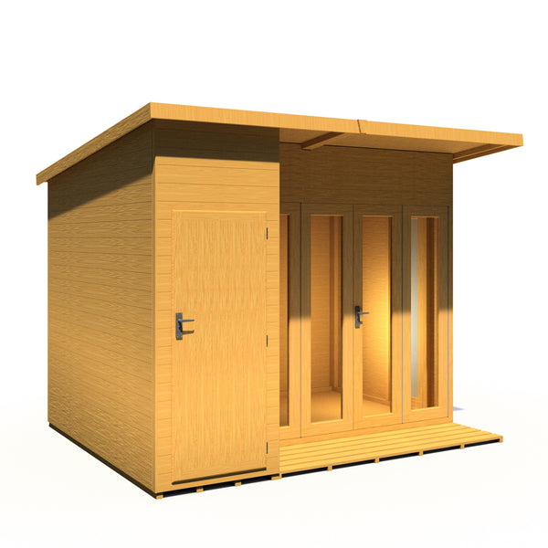 Aster 10x8 Left Hand Storage and Summerhouse 12mm Shiplap