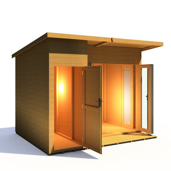 Aster 10x8 Left Hand Storage and Summerhouse 12mm Shiplap
