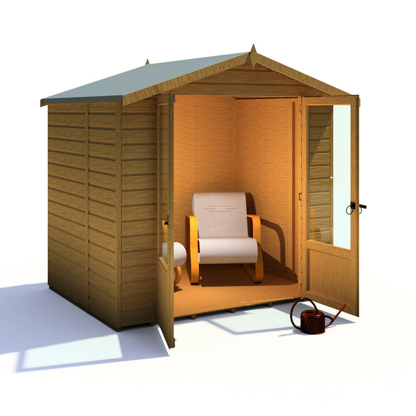 Shire Avance 7x5 12mm interlock Clad wooden Summerhouse - Best Shed