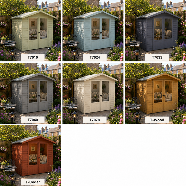 Shire Avance 7x5 12mm interlock Clad wooden Summerhouse