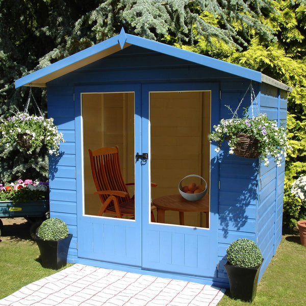 Shire Avance 7x5 12mm interlock Clad wooden Summerhouse - Best Shed