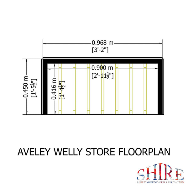 Shire Aveley Welly Store - Best Shed