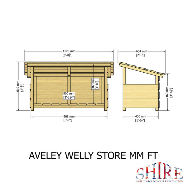 Shire Aveley Welly Store - Best Shed