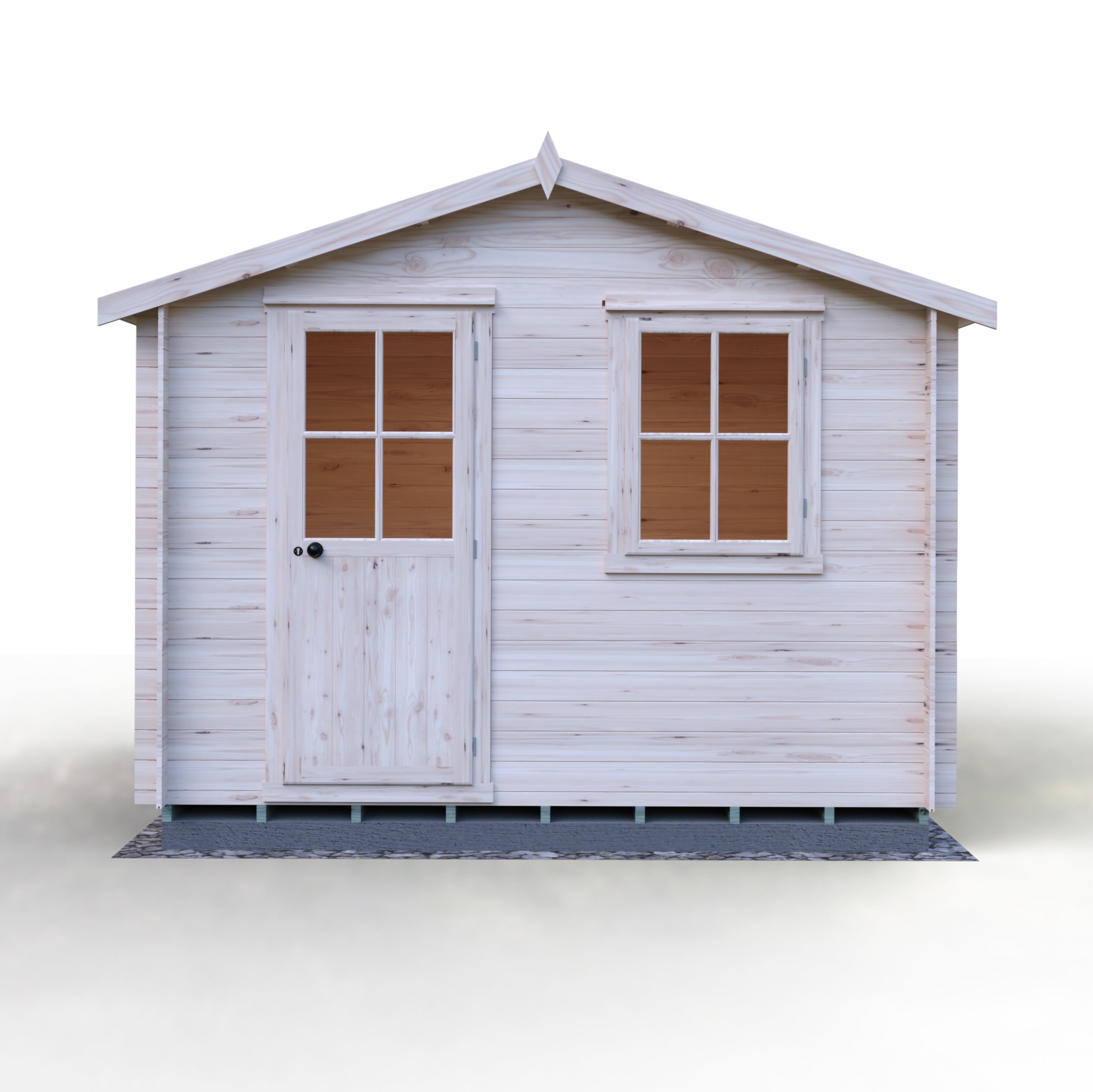 Shire Avesbury 10x10 Log Cabin 19mm interlock  Cladding - Best Shed