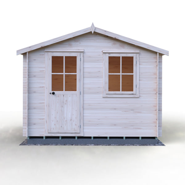 Shire Avesbury 10x10 Log Cabin 19mm interlock  Cladding - Best Shed
