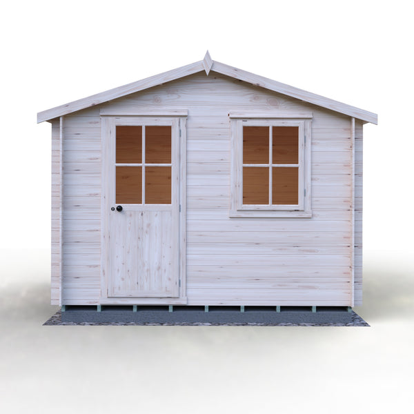 Shire Avesbury 10x10 Log Cabin 19mm interlock  Cladding - Best Shed