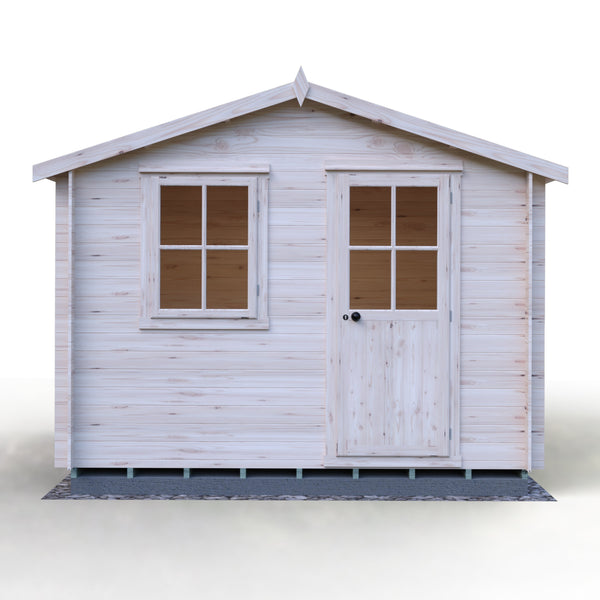 Shire Avesbury 10x10 Log Cabin 19mm interlock  Cladding - Best Shed