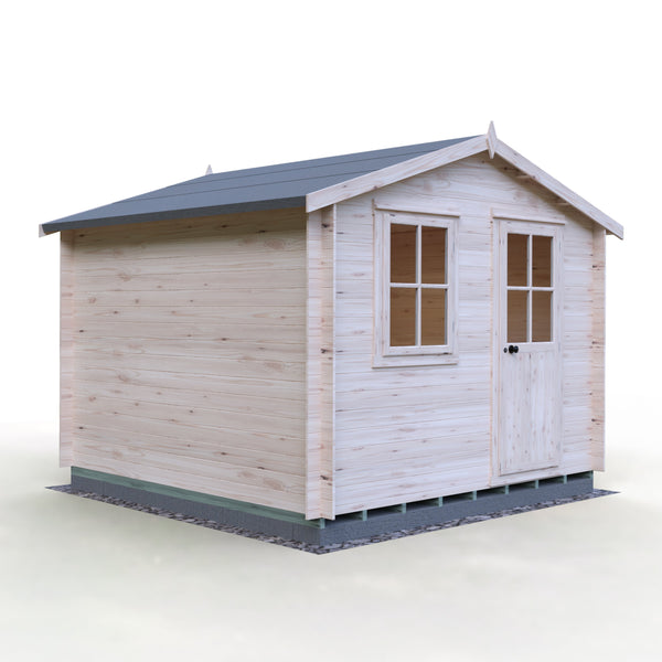 Shire Avesbury 10x10 Log Cabin 19mm interlock  Cladding - Best Shed