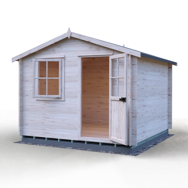 Shire Avesbury 10x10 Log Cabin 19mm interlock  Cladding - Best Shed