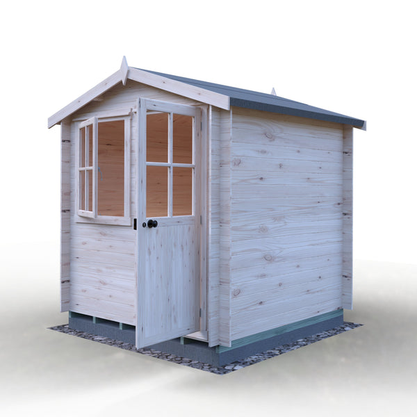 Shire Avesbury(Pembrook) 7x7 Log Cabin 19mm interlock  Cladding - Best Shed