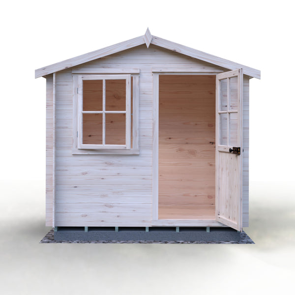 Shire Avesbury(Pembrook) 8x6 Log Cabin 19mm interlock  Cladding - Best Shed