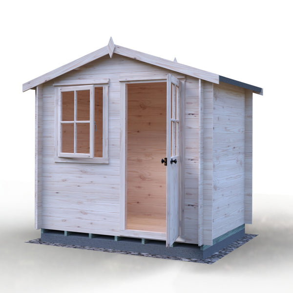 Shire Avesbury(Pembrook) 8x6 Log Cabin 19mm interlock  Cladding - Best Shed