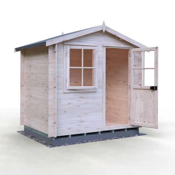 Shire Avesbury(Pembrook) 8x6 Log Cabin 19mm interlock  Cladding - Best Shed