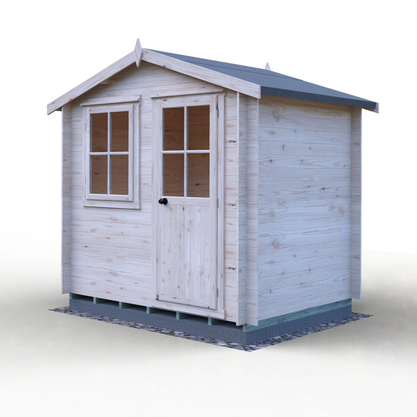 Shire Avesbury(Pembrook) 8x6 Log Cabin 19mm interlock  Cladding - Best Shed