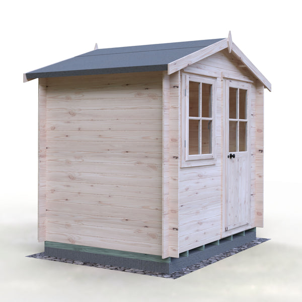 Shire Avesbury(Pembrook) 8x6 Log Cabin 19mm interlock  Cladding - Best Shed
