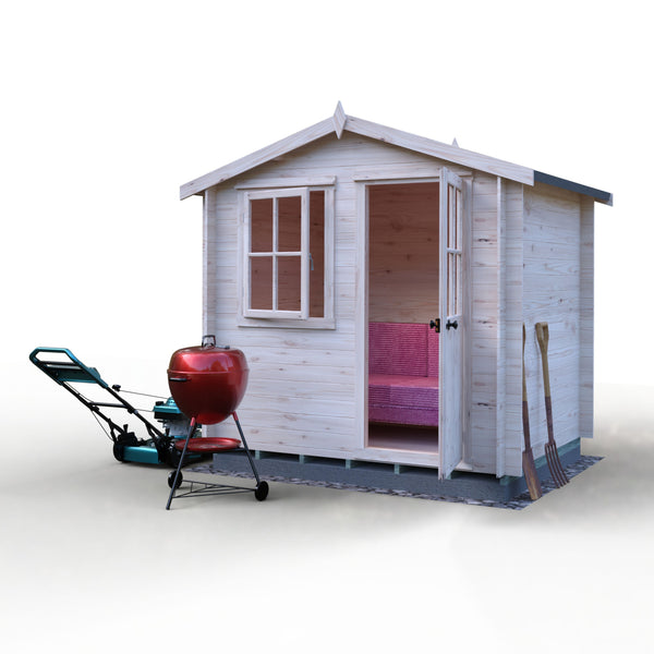Shire Avesbury(Pembrook) 8x6 Log Cabin 19mm interlock  Cladding - Best Shed