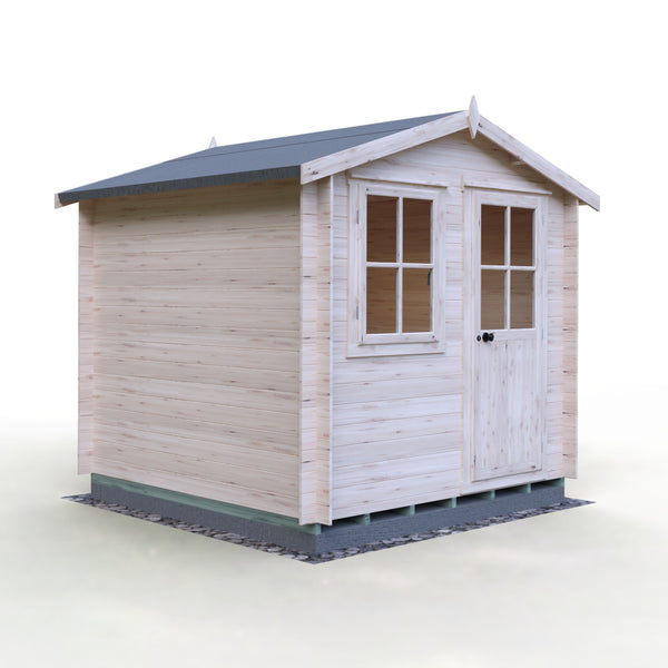 Shire Avesbury 8x8 Log Cabin 19mm interlock  Cladding - Best Shed