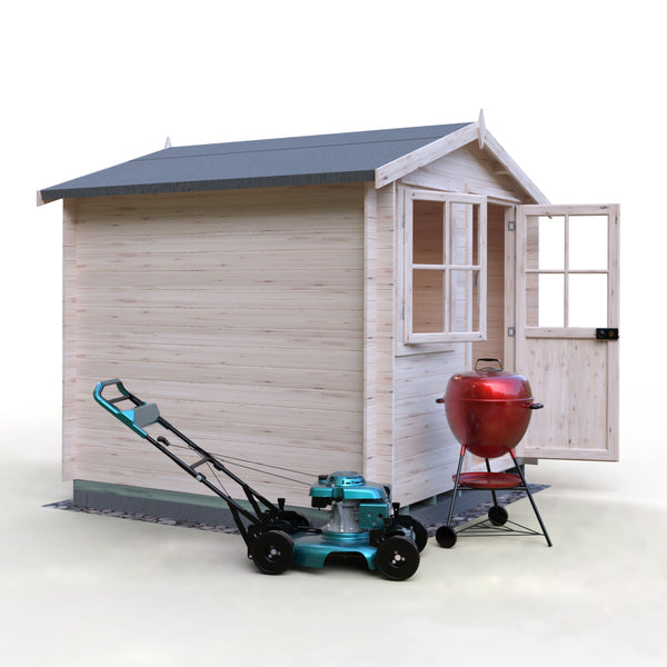 Shire Avesbury 8x8 Log Cabin 19mm interlock  Cladding - Best Shed