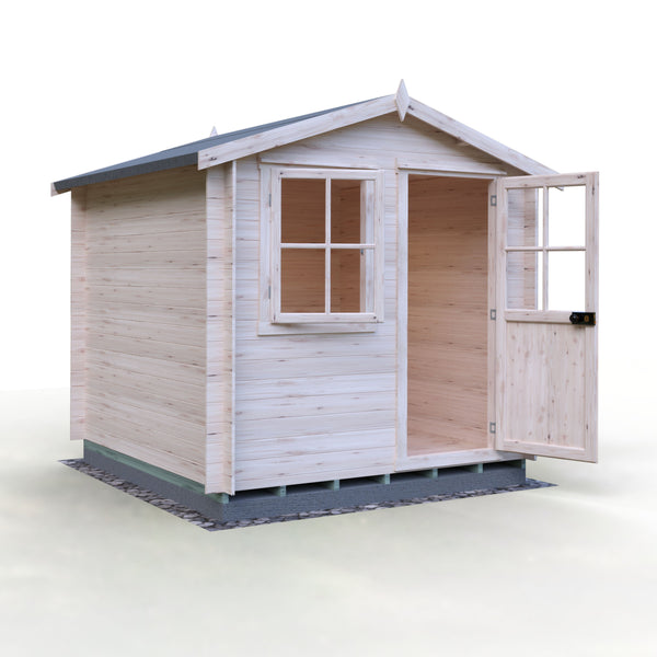Shire Avesbury 8x8 Log Cabin 19mm interlock  Cladding - Best Shed