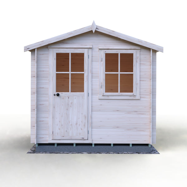 Shire Avesbury 8x8 Log Cabin 19mm interlock  Cladding - Best Shed