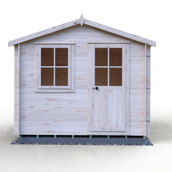 Shire Avesbury 9x9 Log Cabin 19mm interlock  Cladding - Best Shed