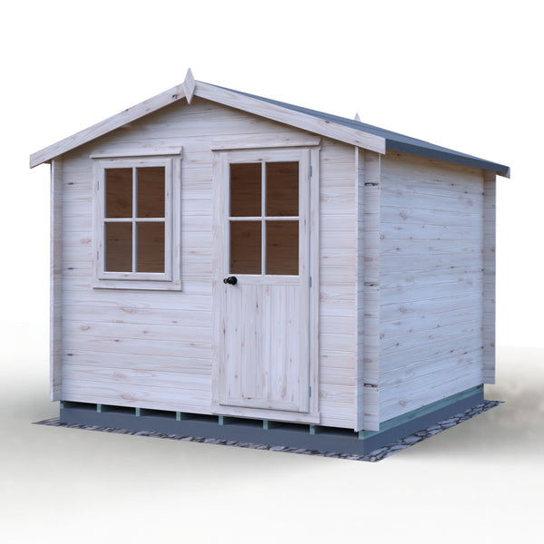 Shire Avesbury 9x9 Log Cabin 19mm interlock  Cladding - Best Shed