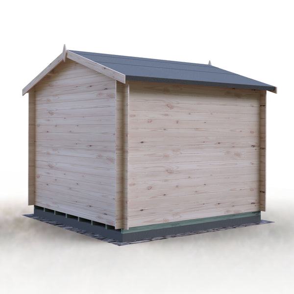 Shire Avesbury 9x9 Log Cabin 19mm interlock  Cladding - Best Shed