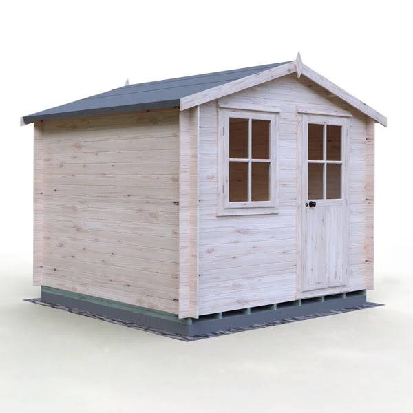 Shire Avesbury 9x9 Log Cabin 19mm interlock  Cladding - Best Shed