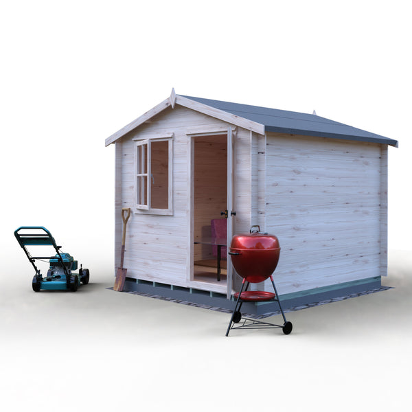 Shire Avesbury 9x9 Log Cabin 19mm interlock  Cladding - Best Shed