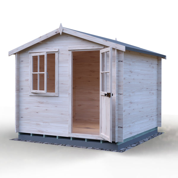 Shire Avesbury 9x9 Log Cabin 19mm interlock  Cladding - Best Shed