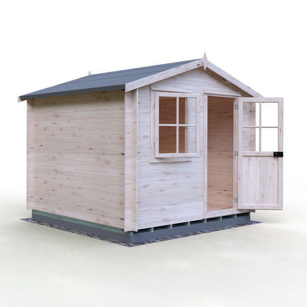 Shire Avesbury 9x9 Log Cabin 19mm interlock  Cladding - Best Shed