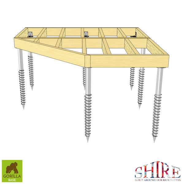 Gorilla Base - Groundscrew Base From 0sq Ft to 72sq Ft
