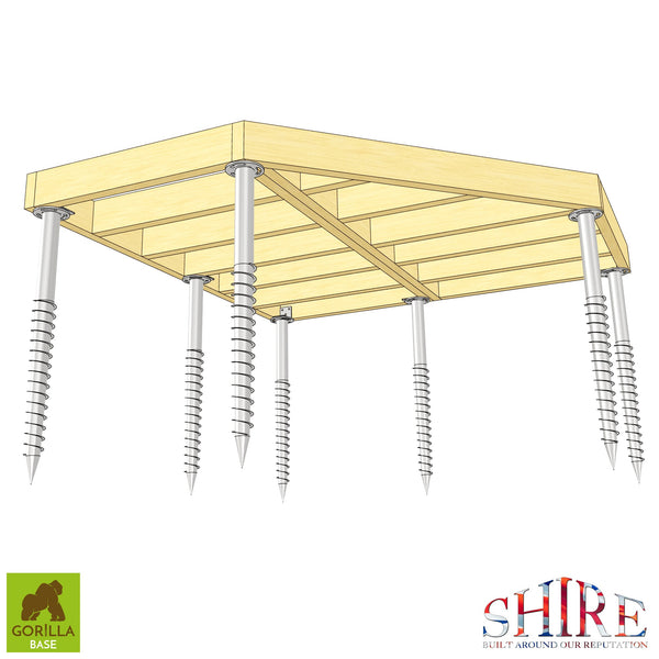 Gorilla Base - Groundscrew Base From 0sq Ft to 72sq Ft