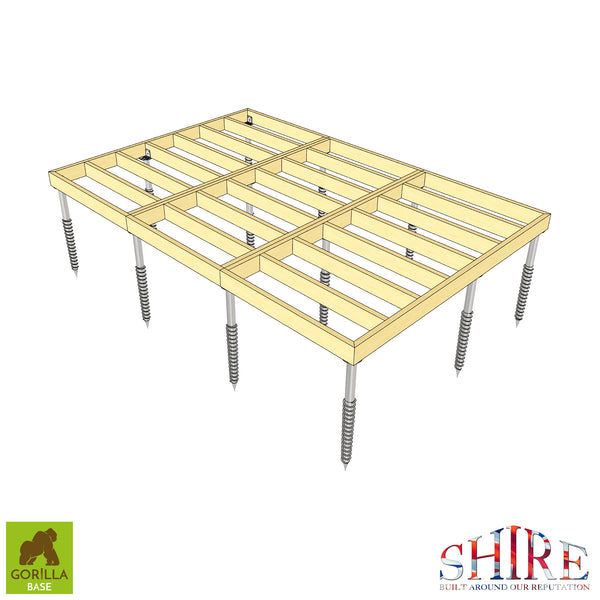 Gorilla Base - Groundscrew Base From 73sq Ft to 144sq Ft