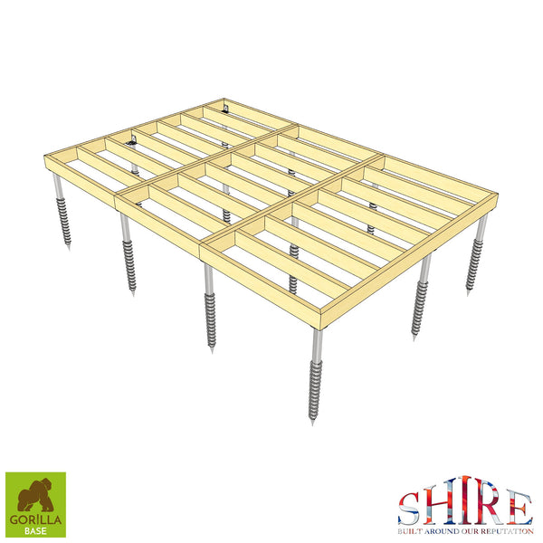 Gorilla Base - Groundscrew Base From 73sq Ft to 144sq Ft