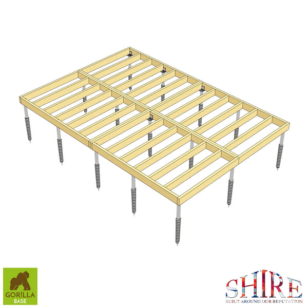 Gorilla Base - Groundscrew Base From 145sq Ft to 216sq Ft