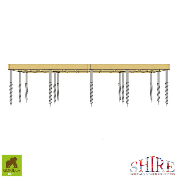 Gorilla Base - Groundscrew Base From 145sq Ft to 216sq Ft