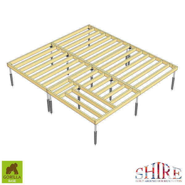 Gorilla Base - Groundscrew Base From 217sq Ft to 324sq Ft