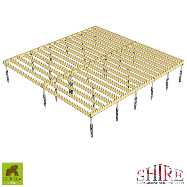 Gorilla Base - Groundscrew Base From 577sq Ft to 720sq Ft