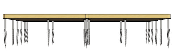 Gorilla Base - Groundscrew Base From 577sq Ft to 720sq Ft
