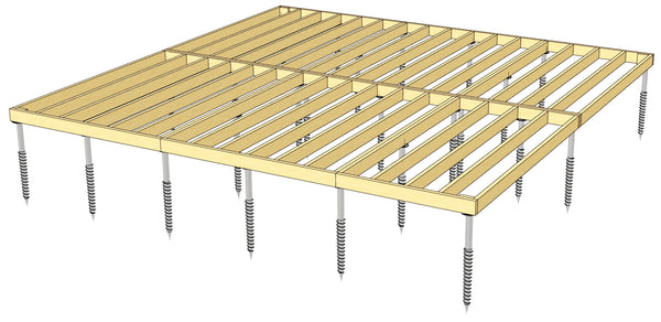 Gorilla Base - Groundscrew Base From 577sq Ft to 720sq Ft