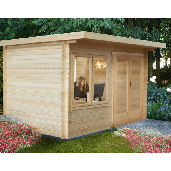 Shire 10x12 Belgravia Log Cabin 19mm Cladding - Best Shed
