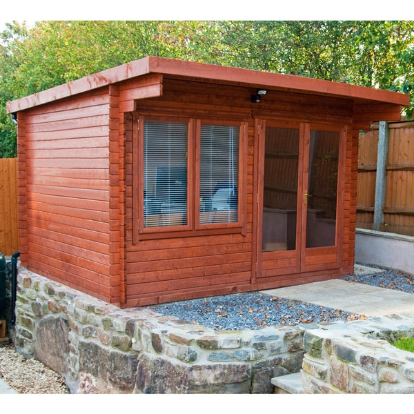 Shire 12x12 Belgravia Log Cabin 19mm Cladding - Best Shed