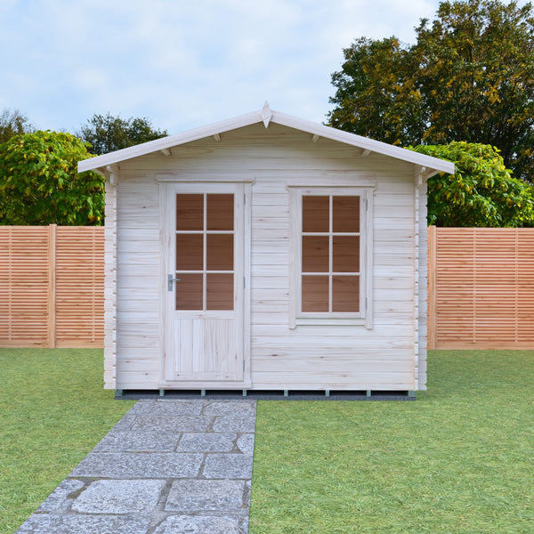 Shire 10x8 bucknells log cabin 28mm Cladding