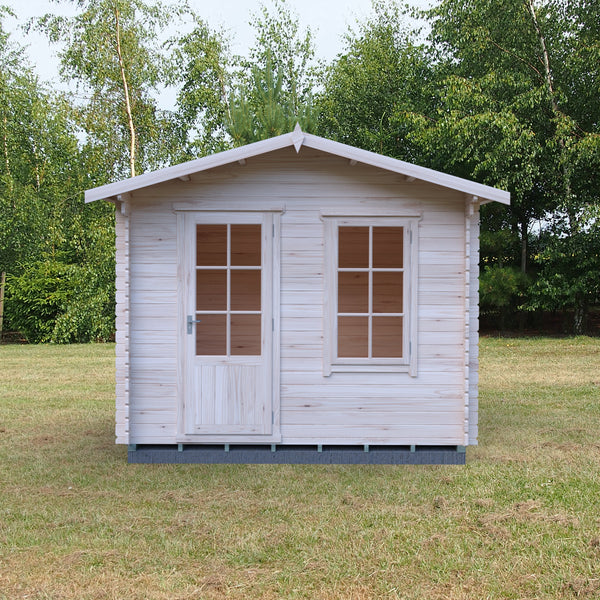 Shire 10x8 bucknells log cabin 28mm Cladding