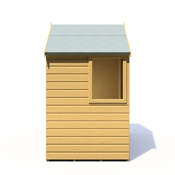 Shire Bute Shiplap Apex Double Door 4x6 12mm interlock Clad wooden Shed