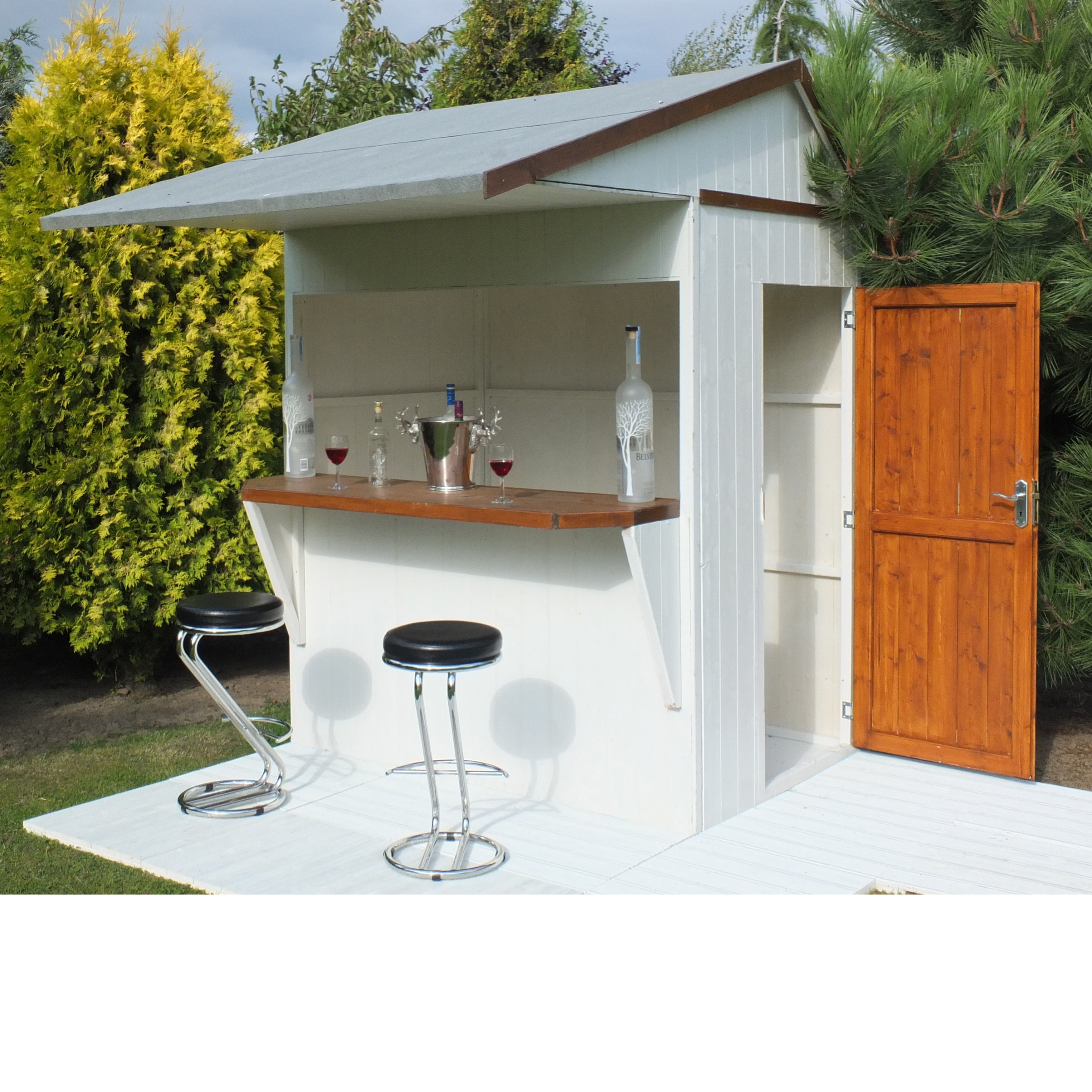 Shire Garden Bar Apex Roof 6x4 12mm interlock  Cladding - Best Shed