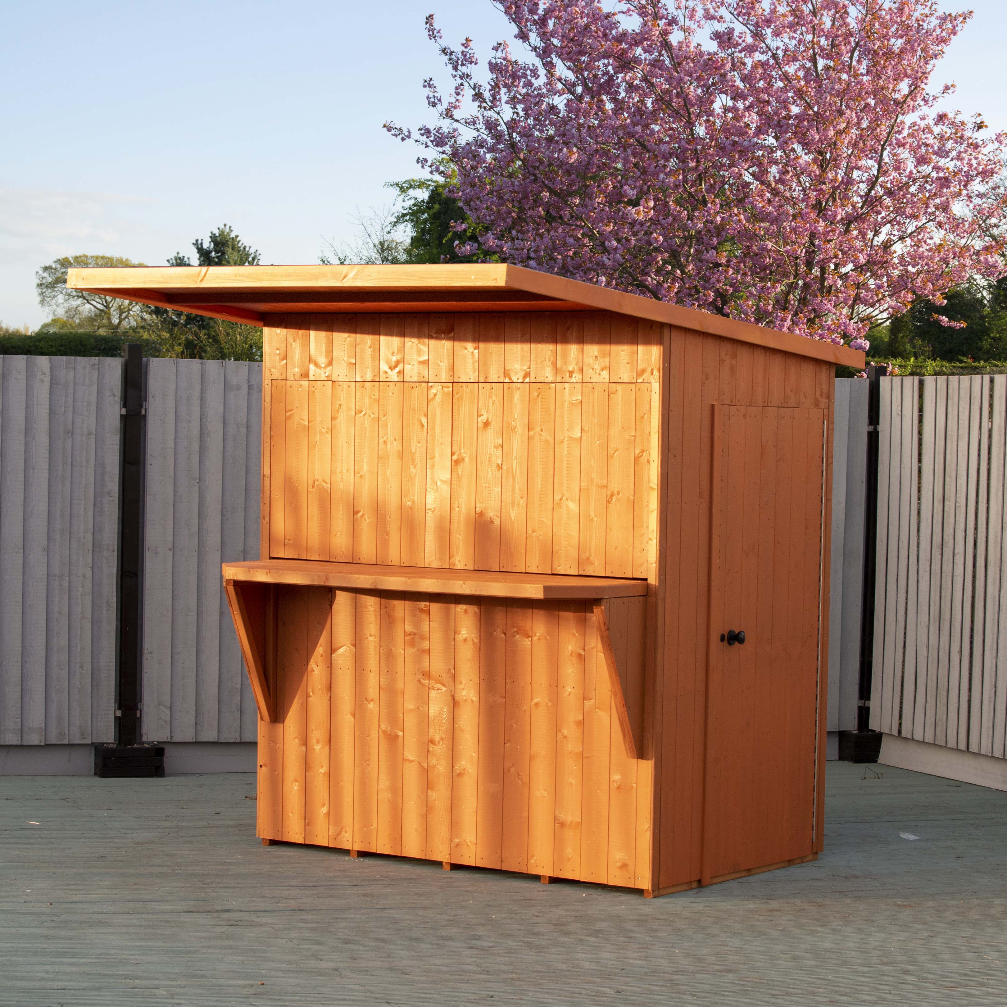 Shire Garden Bar Apex Roof 6x4 12mm interlock  Cladding - Best Shed