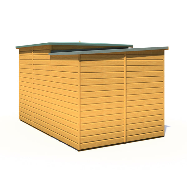 Shire Barclay With Side Shed 7x11 Corner Summerhouse 12mm Interlock Cladding - Best Shed