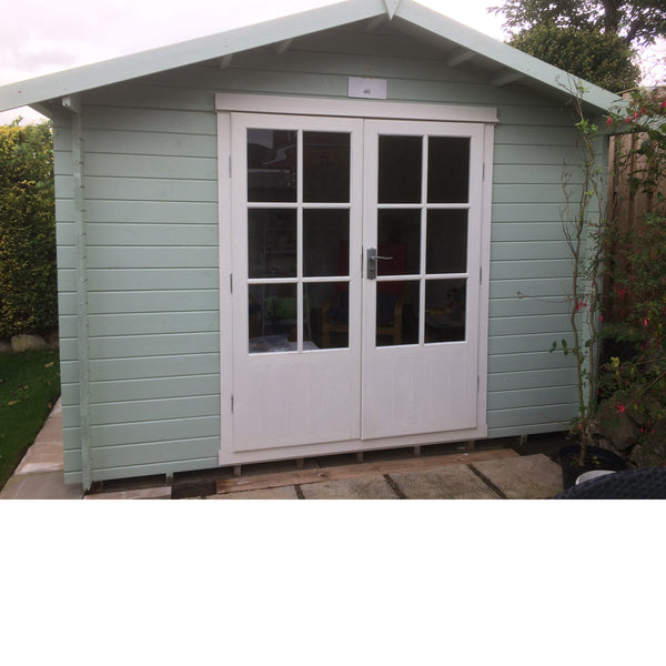 Shire Barn ale 7x7 Log Cabin 19mm interlock Cladding - Best Shed